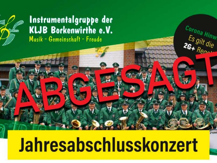 Konzert der Instrumentalgruppe Borkenwirthe abgesagt