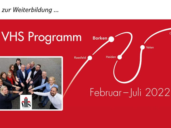 Semesterprogramm der VHS Borken für das 1. Halbjahr 2022