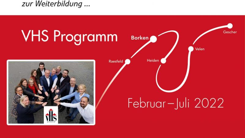 Semesterprogramm der VHS Borken für das 1. Halbjahr 2022
