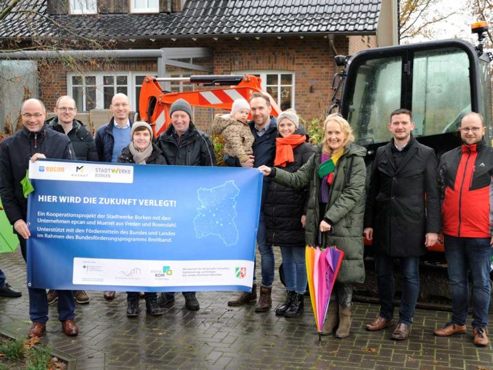Ausbau Glasfasernetz im Außenbereich – Borken punktet bei Anschlussquote