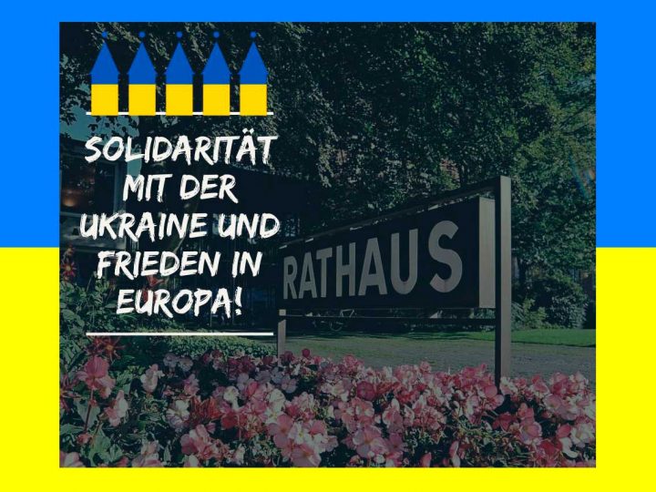 Öffentliches Gedenken an die Menschen in der Ukraine am Sonntag (6. März 2022)