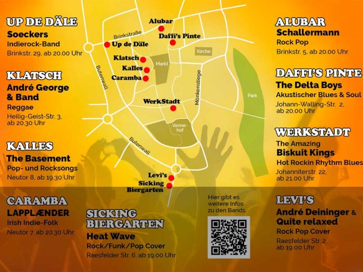 Live-Musik von Rock bis Jazz – 21. Mai 2022 in Borkens Innenstadt