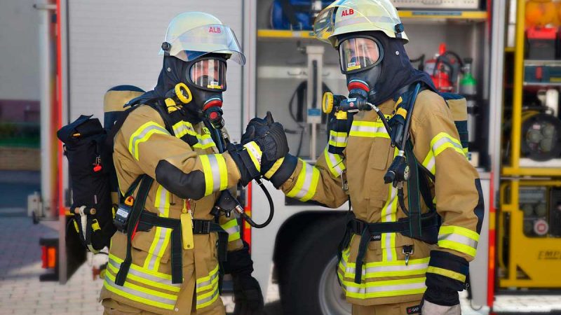 Zahlreiche Löschzüge der Borkener Feuerwehr in Rhedebrügge im Einsatz
