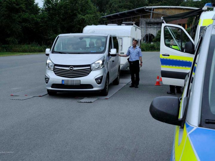 Mit dem Wohnmobil auf die Waage – Angebot der Borkener Polizei gut besucht