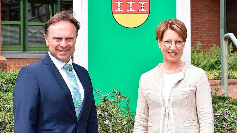 Antrittsbesuch | Münsters neue Polizeipräsidentin zu Gast bei Landrat Dr. Kai Zwicker