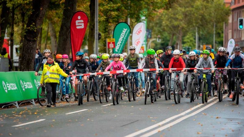 Am 3. Oktober 2022 kommt das beliebte Fette-Reifen-Rennen um den Stadtwerke-Kids-Cup zurück nach Münster - Foto: Nils Eden