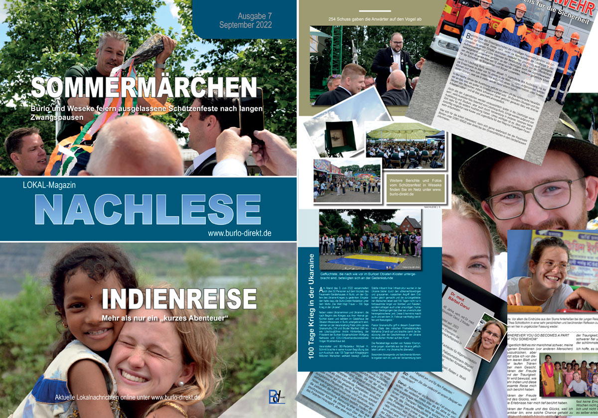 Lokalmagazin NACHLESE – Herbstausgabe ab 15.09.2022 in den Auslagestellen