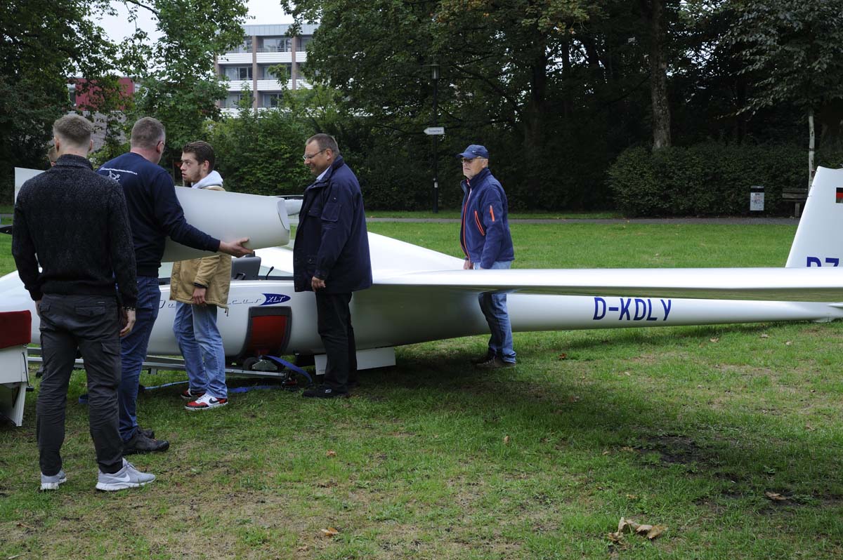 Auch ein Segelflieger des Luftsportvereins wird wieder präsentiert