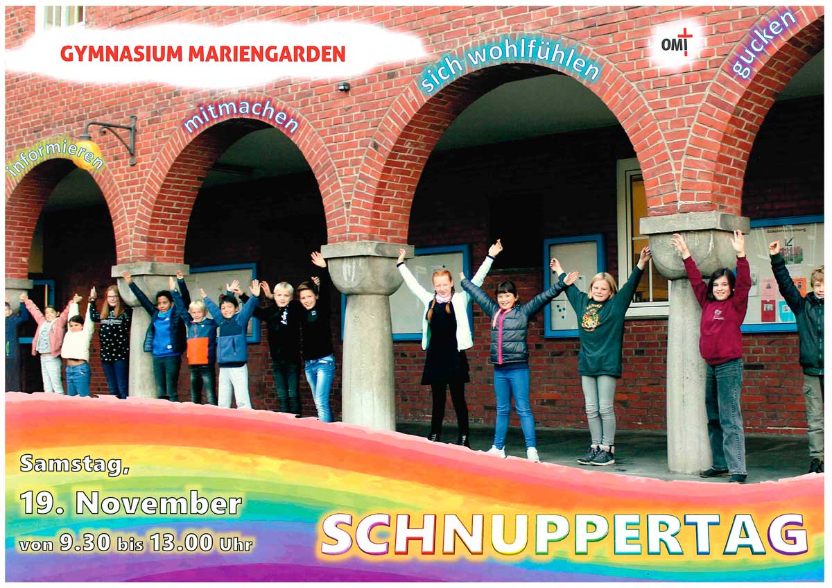 Ankündigung | Schnuppertag im Gymnasium Mariengarden