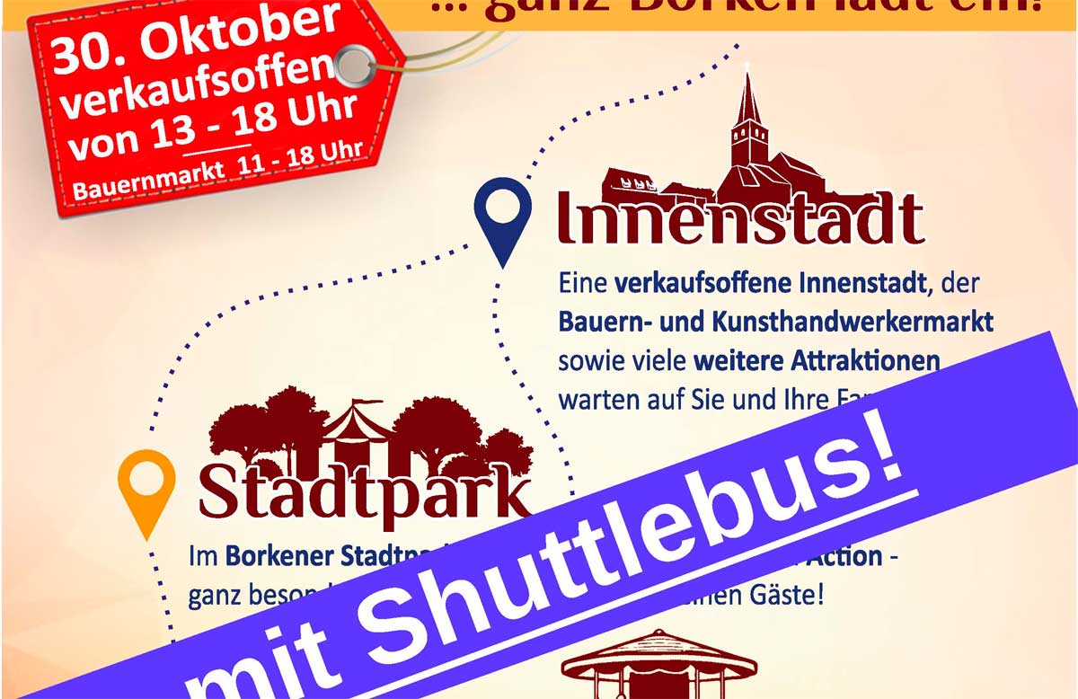 Shuttle-Service zum Remigiussonntag in Borken 30. Oktober 2022 eingerichtet
