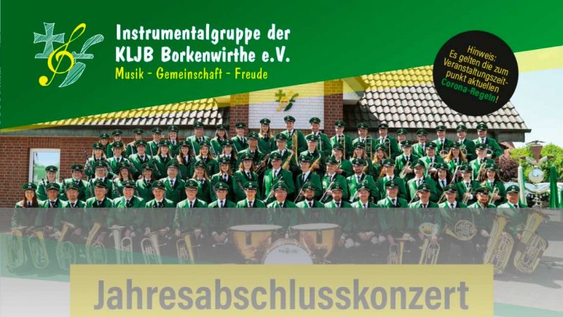 Jahresabschlusskonzert der Instrumentalgruppe Borkenwirthe