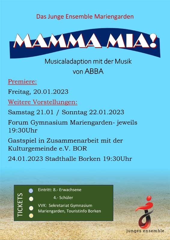 Junges Ensemble Mariengarden - Musical Mama Mia