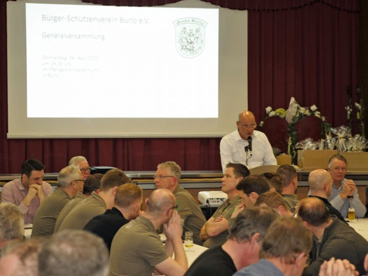 Burloer Bürgerschützen – Gut besuchte Generalversammlung im PGZ