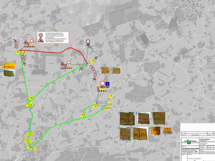 Kreis Borken | Ankündigung Vollsperrung (K3) in den Ortslagen Barlo und Vardingholt