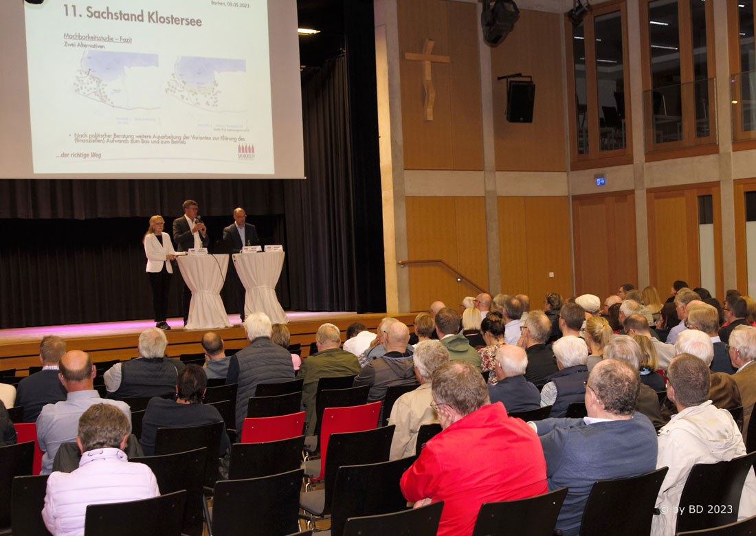 Bürgerversammlung in Burlo – Lebhafte Diskussionen zum Themenfeld Klostersee