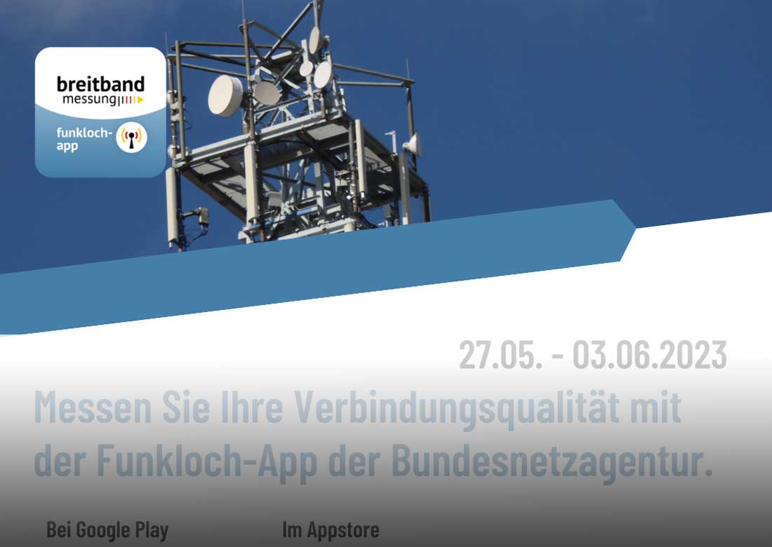 Bürgerinnen und Bürger in Nordrhein-Westfalen können lokale Funklöcher per App melden