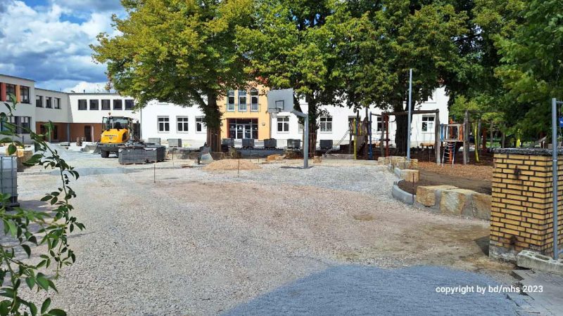 Astrid Lindgren Grundschule – Umbau des Schulhofs im Zeitplan