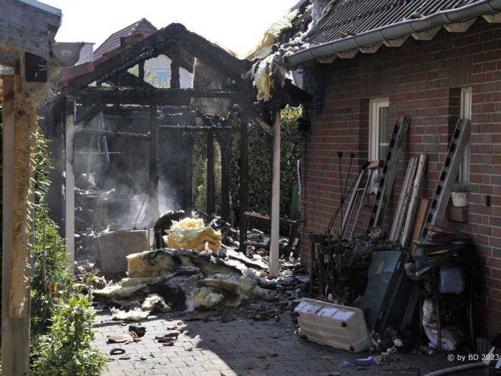 Update zum Brand am Klostersee – Flammen griffen auf Wohngebäude über