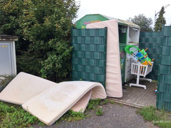 Illegale Müllentsorgung – Standorte von Glascontainern sind keine Müllkippen