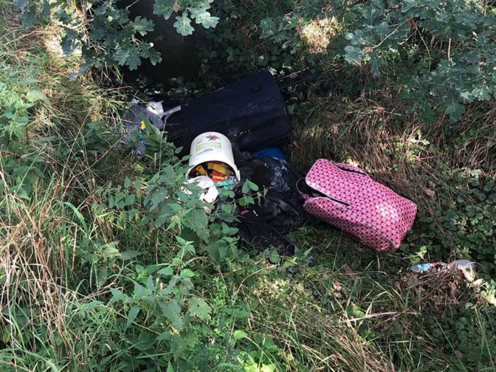 Borken – Illegale Müllentsorgung unweit der B 67