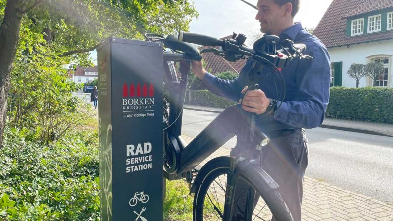 Sechs neue Radservice-Stationen für Borken – Standorte auch in Burlo ud Weseke