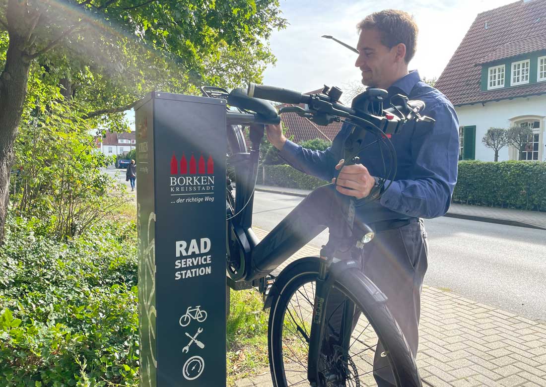 Sechs neue Radservice-Stationen für Borken – Standorte auch in Burlo ud Weseke
