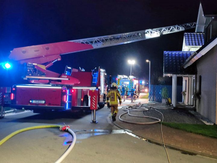 Weseke – Brand eines Einfamilienhauses nach vorangegangenem Einbruch