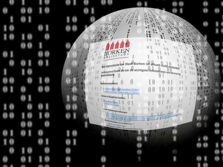 IT-Ausfall Stadt Borken – Provisorische Homepage am Start