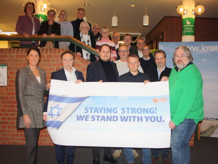 Mitglieder des Borkener Kreisausschusses zeigen sich solidarisch mit Israel