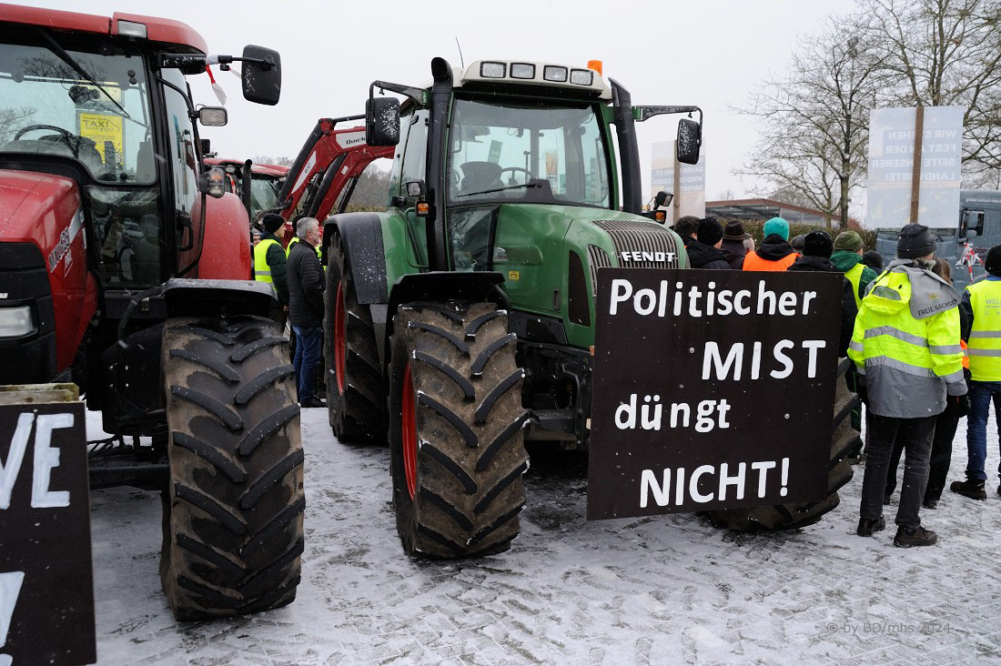 Polizeiliche Zwischenbilanz / Protestaktionen der Landwirtschaft nahezu störungsfrei