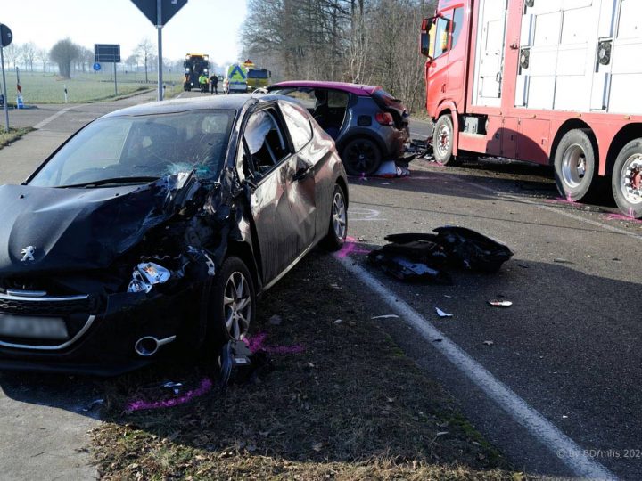 Schwerer Verkehrsunfall zieht mehrstündige Sperrung der B70 nach sich