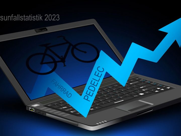 Verkehrsunfallstatistik 2023 – Pedelec erstmals vor dem Fahrrad in der Zahl der Unfallbeteiligten