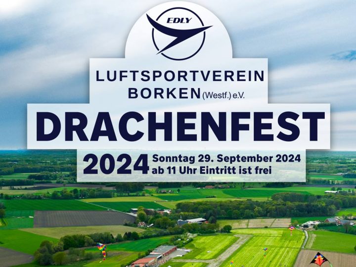 Ankündigung – Drachenfest auf dem Hoxfelder Flugsportgelände am 29. September 2024