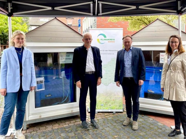 Wie viel Eis schmilzt im Haus? Eisblockwette in Südlohn gestartet