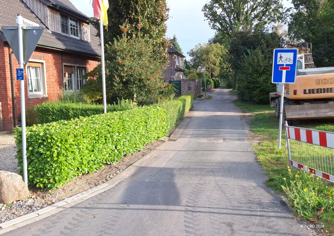 Erneuerung der Stichstraße Reckershardt in Burlo