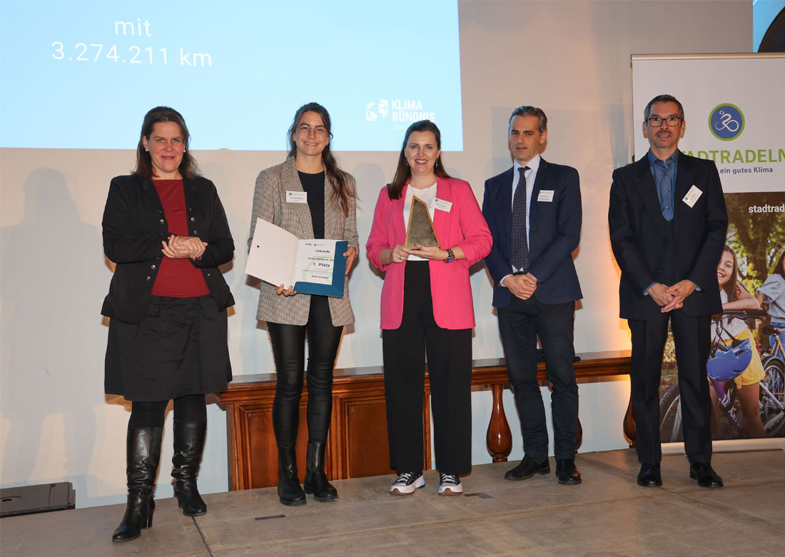 Preisverleihung STADTRADELN 2024 – Kreis Borken als fahrradaktivste Kommune ausgezeichnet