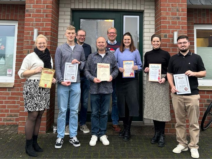 Instrumentalgruppe Borkenwirthe – Ehrungen für langjährige Mitgliedschaft