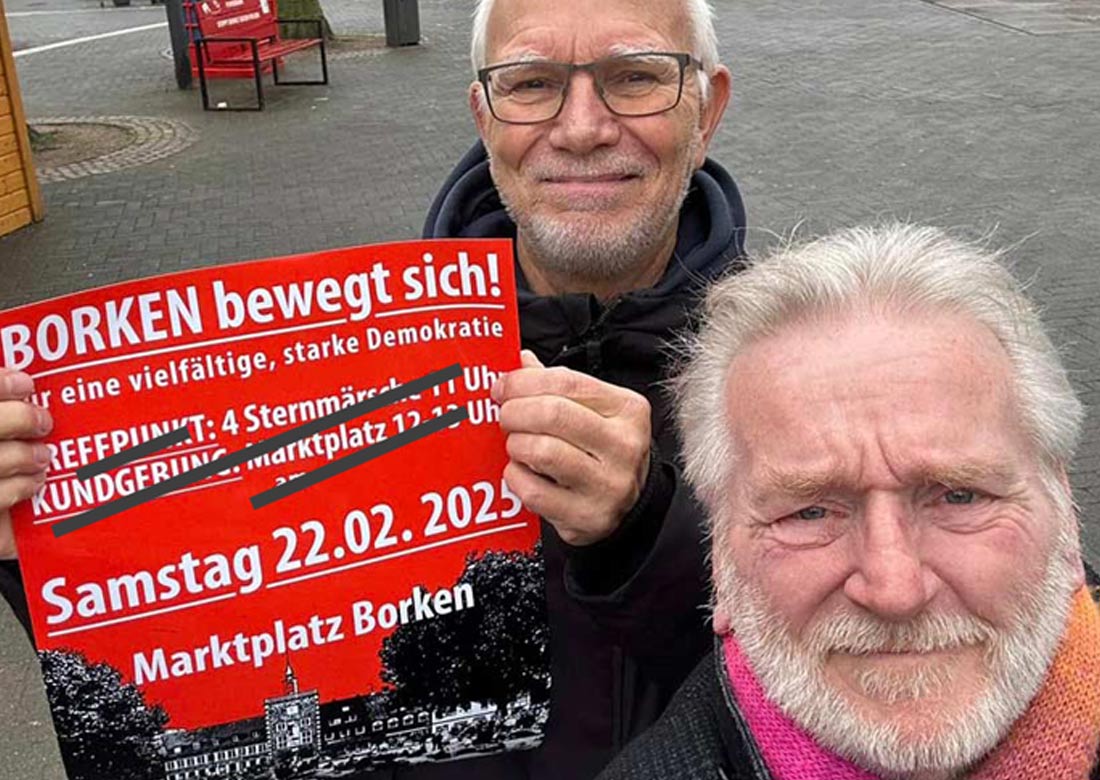 Borken bewegt sich – Sternmarsch am 22. Februar aus Sicherheitsgründen abgesagt