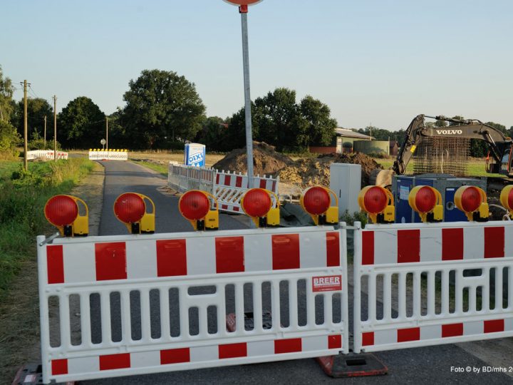 Verkehrsinfo – Aktuell Vollsperrung Burdarper Weg in Burlo – Bau eines Mobilfunkmastes