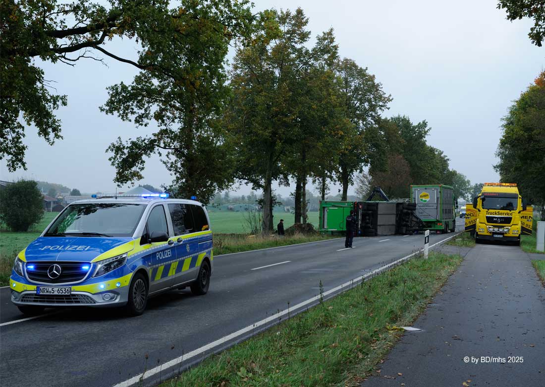 Sperrung der L572 zwischen Burlo und Oeding - Foto: BD/mhs 2025