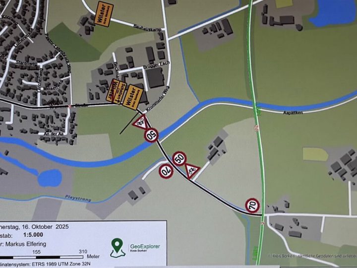 Nach schwerem Verkehrsunfall – Kreis Borken kündigt Geschwindigkeitsreduzierung an der Krommerter Straße an