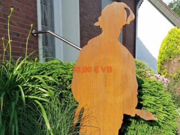 Verkaufe Feuerwehrmann aus Cortenstahl