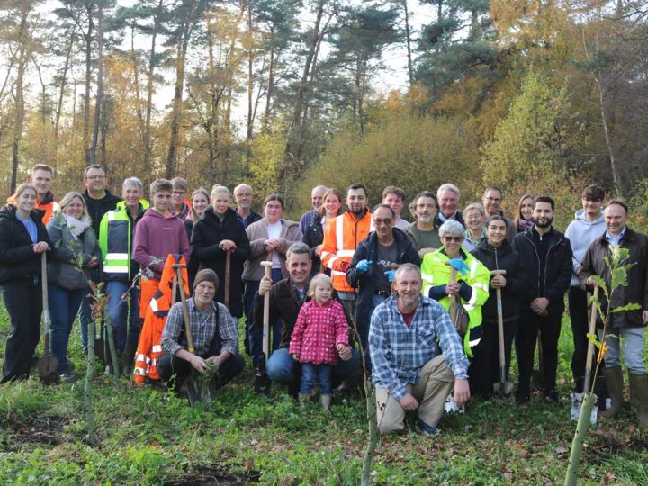 Baumpflanzaktion der „Klimabotschafter Kreis Borken“ im Burloer Venn