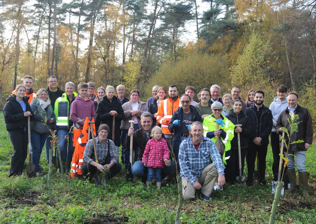 Baumpflanzaktion der „Klimabotschafter Kreis Borken“ im Burloer Venn