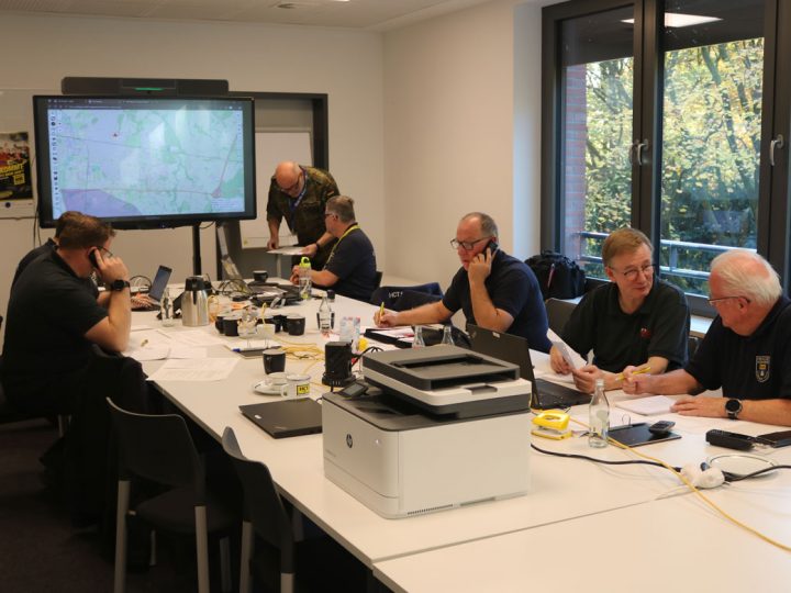 Zweitägige Stabsübung der Feuerwehren im Kreis Borken im Kreishaus