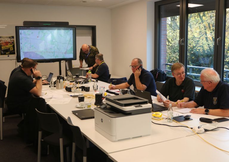 Einblicke in die Stabsübung der Feuerwehren im Kreis Borken im Kreishaus ©