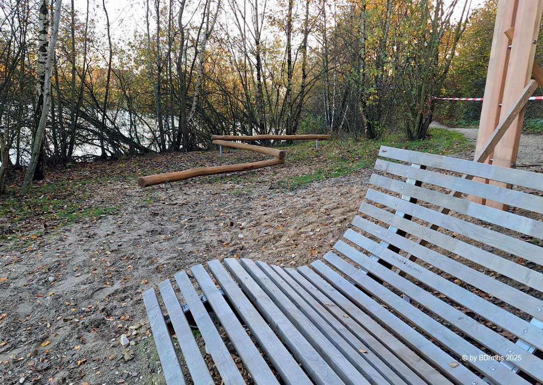 Baumaßnahme am Klostersee dauert voraussichtlich noch bis Ende November an. Foto: BD/mhs 2025