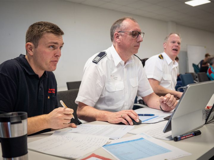 Grenzüberschreitende Übung von deutschen und niederländischen Rettungsdiensten