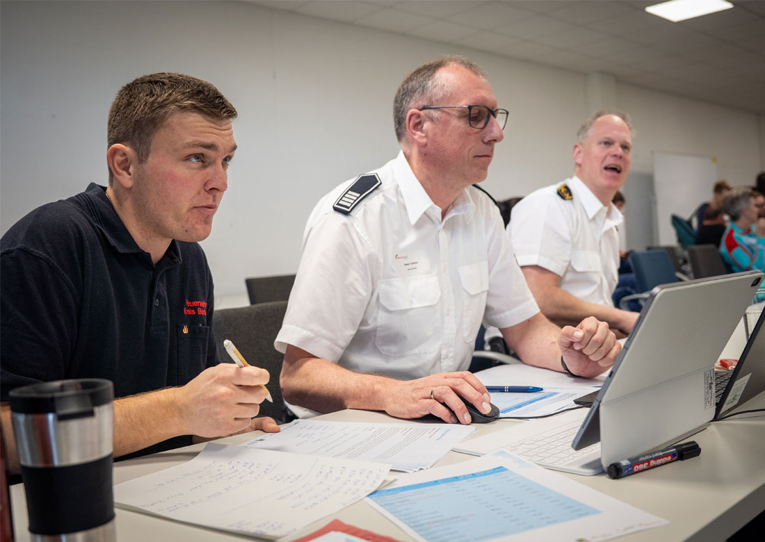 Grenzüberschreitende Übung von deutschen und niederländischen Rettungsdiensten
