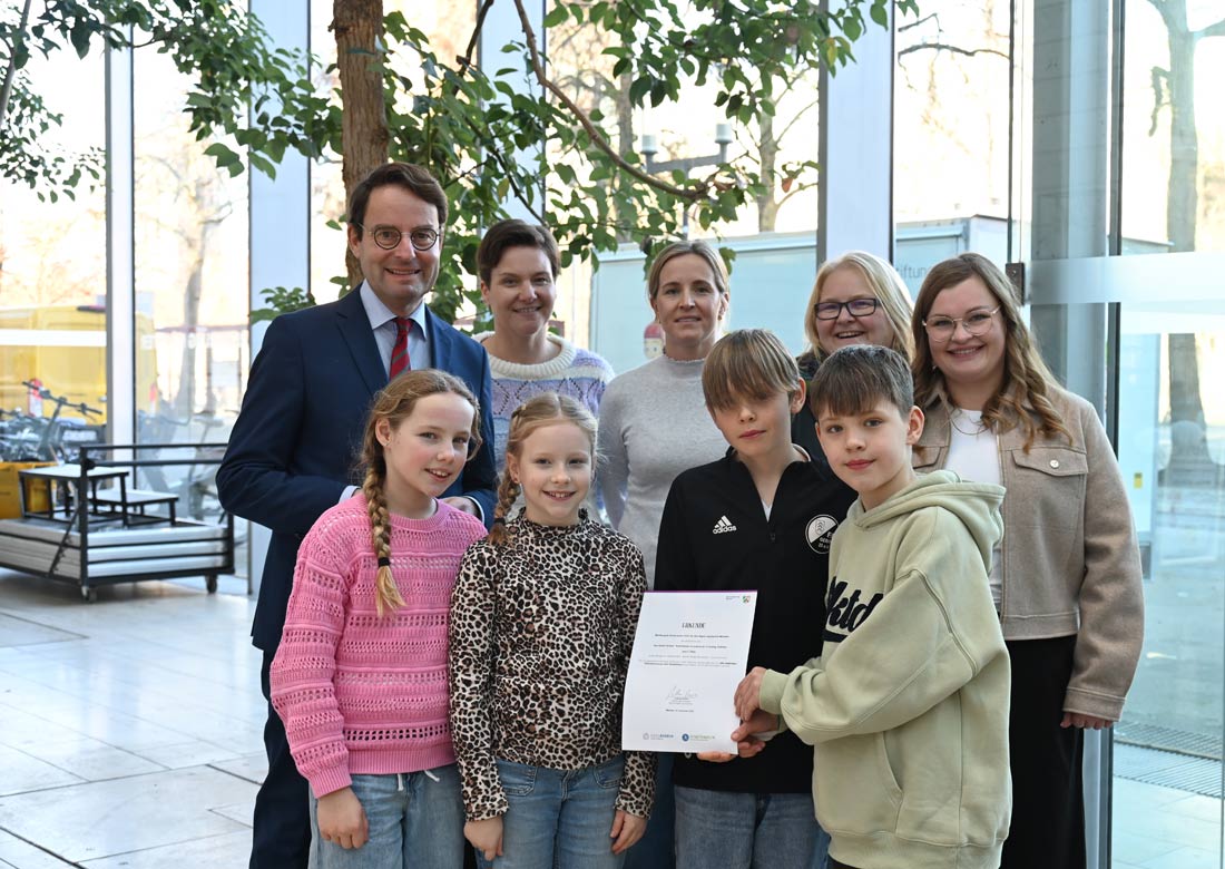 Fahrradaktivste Schulen im Regierungsbezirk Münster ausgezeichnet: Vier Schulen aus dem Kreis Borken besonders erfolgreich